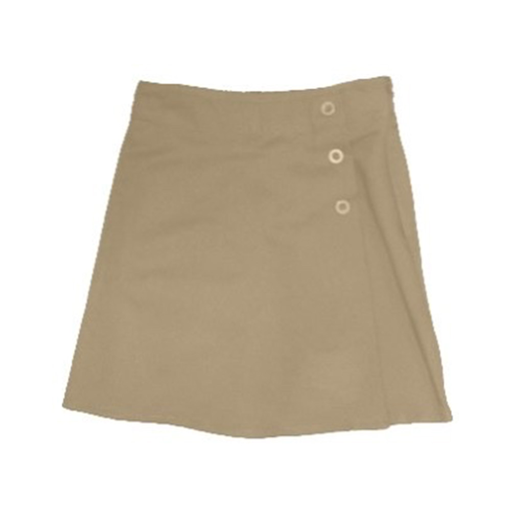 School Skirt KG For Girls, Beige