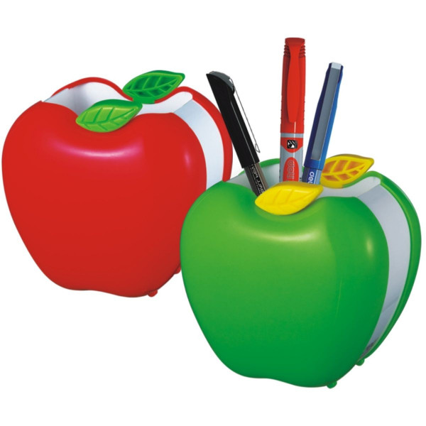 Deli Pen Holder Apple Shape Different Colors E9139