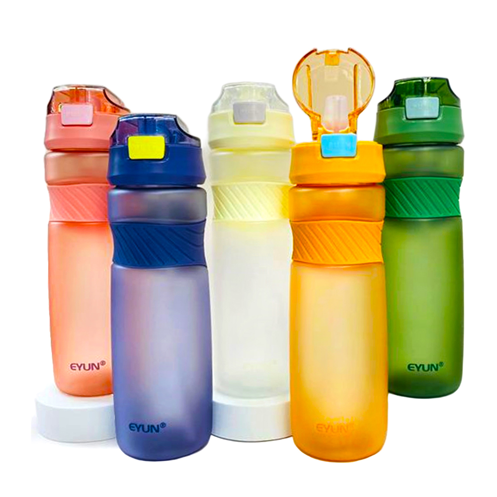 Plastic water bottle with lid, 900 ml-ASSORRTED COLOR -Belal Stationery-Green