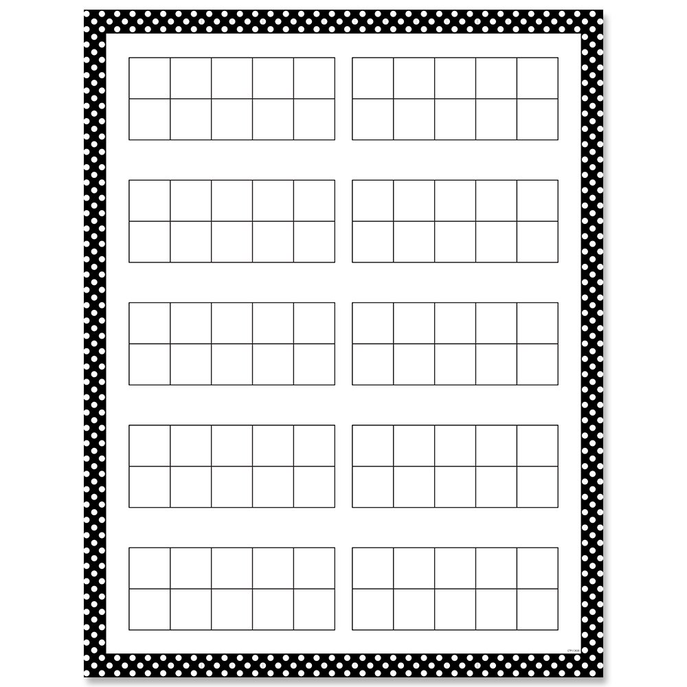 10 Frames Charts with a Purpose CTP-10192