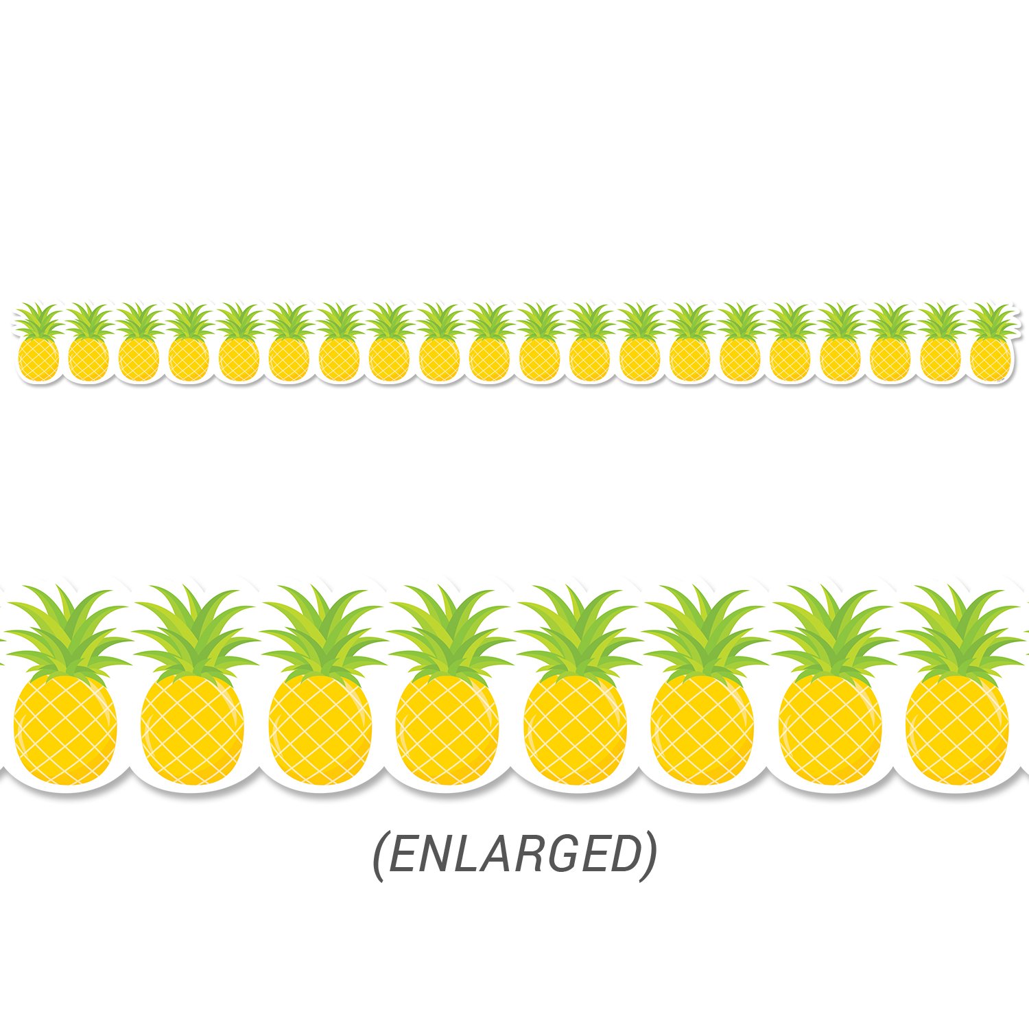 Palm Paradise Pineapples Border CTP-10217