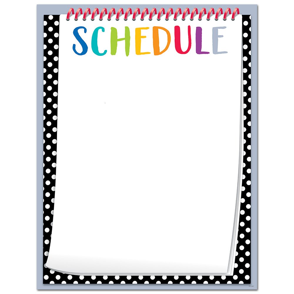 Bold & Bright Schedule Chart CTP-2849