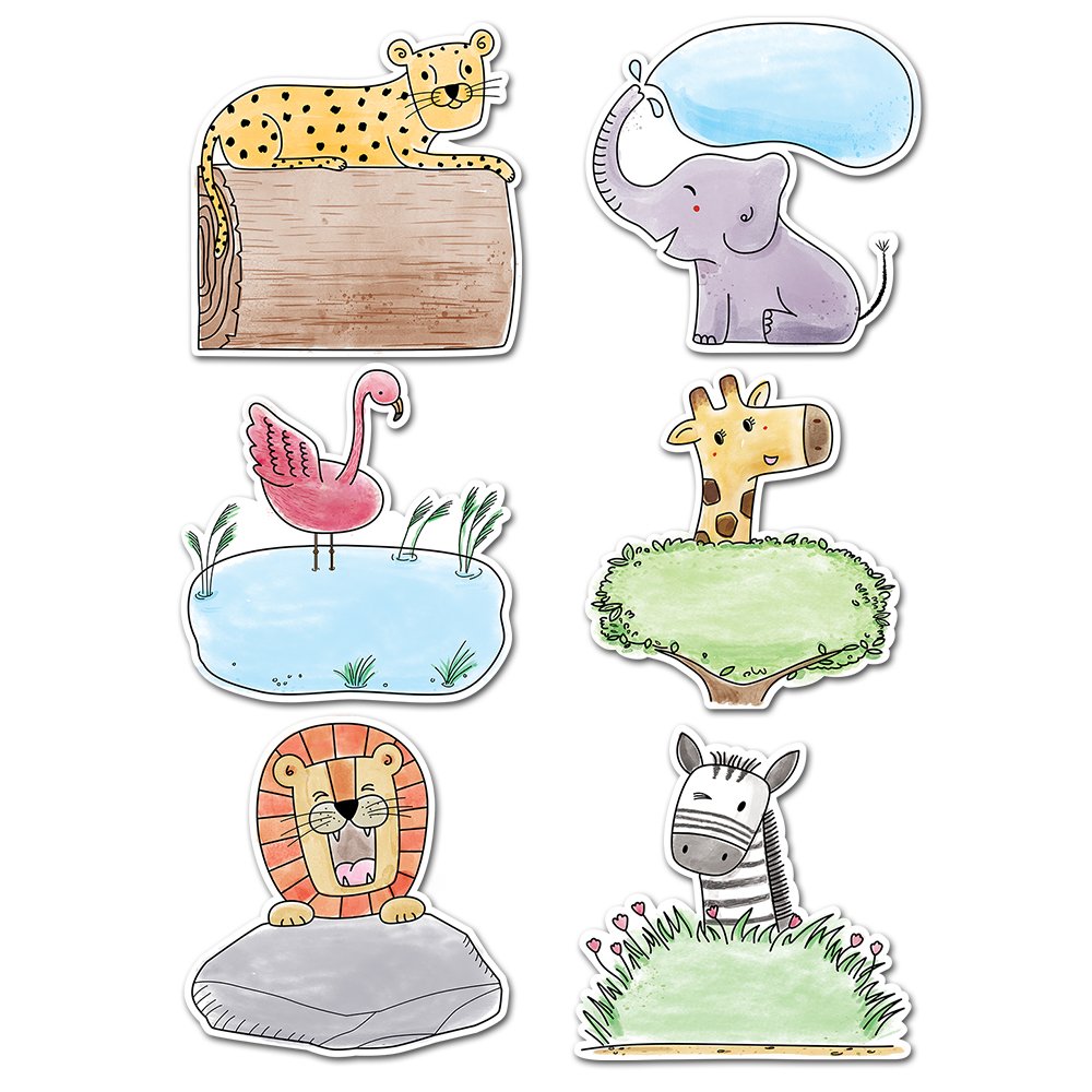 Safari Friends 6" Designer Cut-Outs CTP-3278