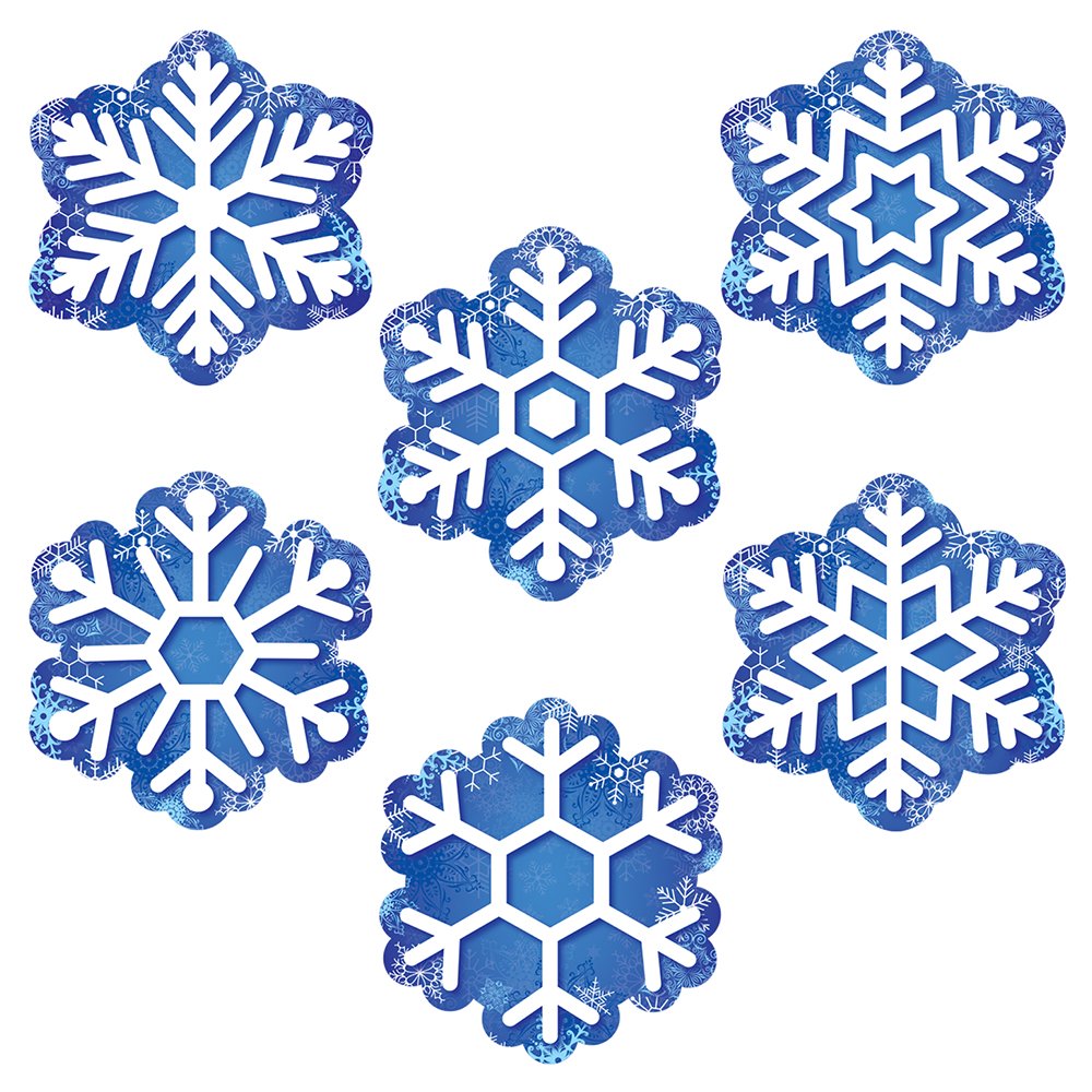 Snowflakes 6" Designer Cut-Outs CTP-6414