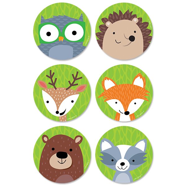 Woodland Friends 3" Designer Cut-Outs CTP-8082