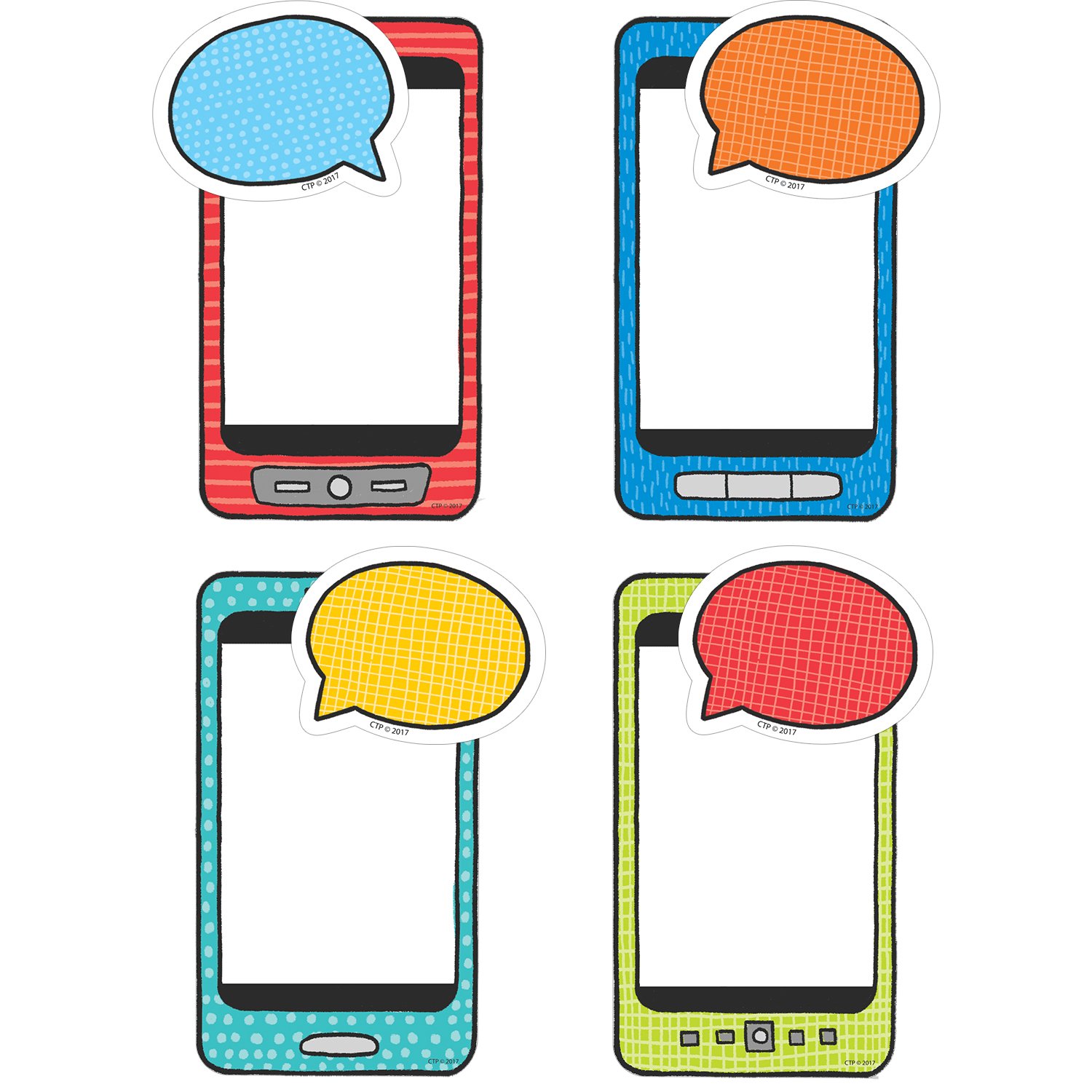 Student Smartphones 6" Designer Cut-Outs CTP-8217