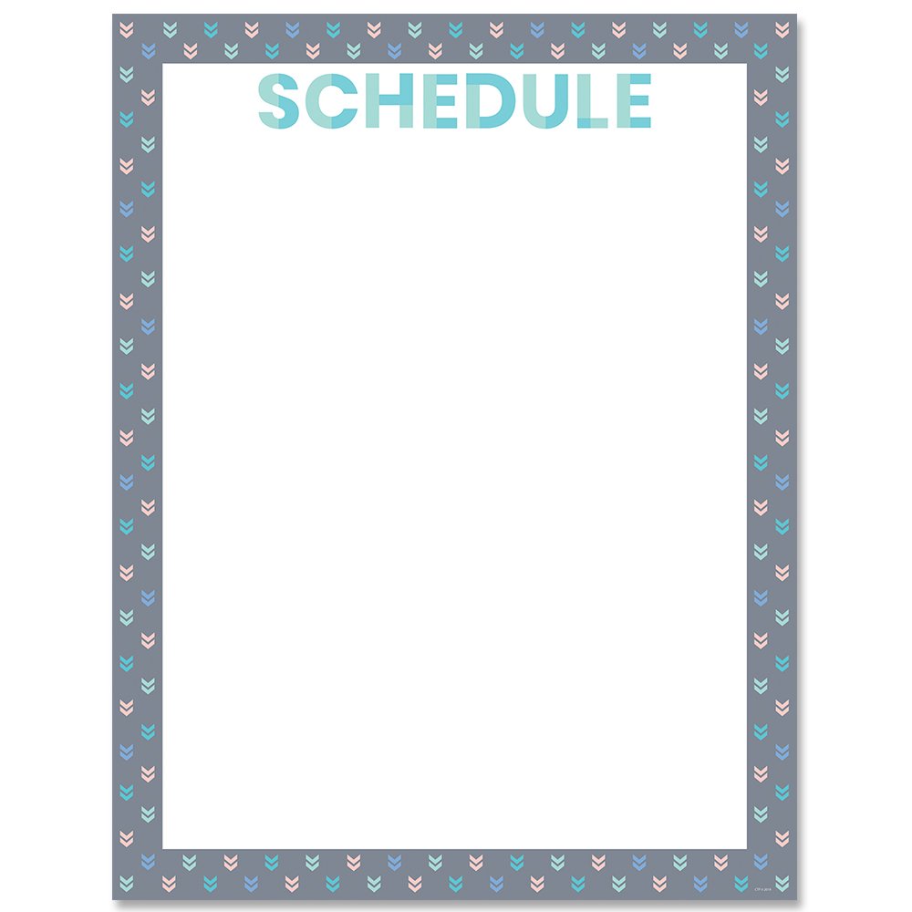 Calm & Cool Schedule Chart CTP-8635