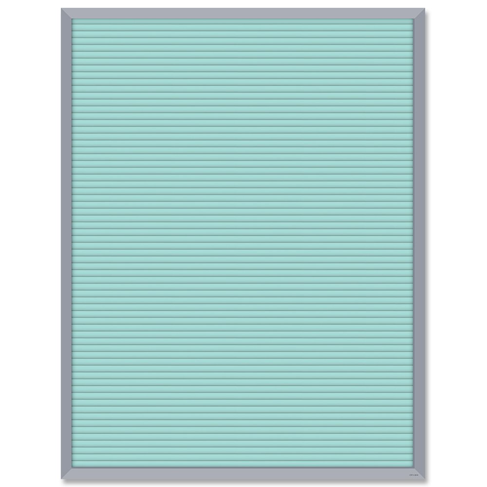 Turquoise Letter Board Blank Chart CTP-8778