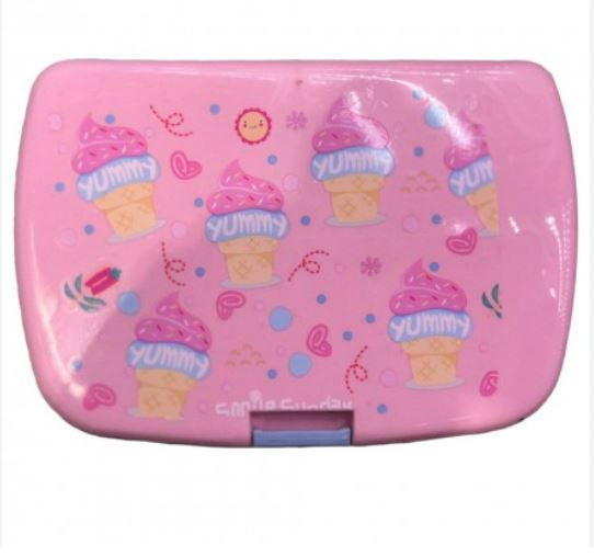 Eazy Kids Bento Lunch Box - Ice Cream Pink 