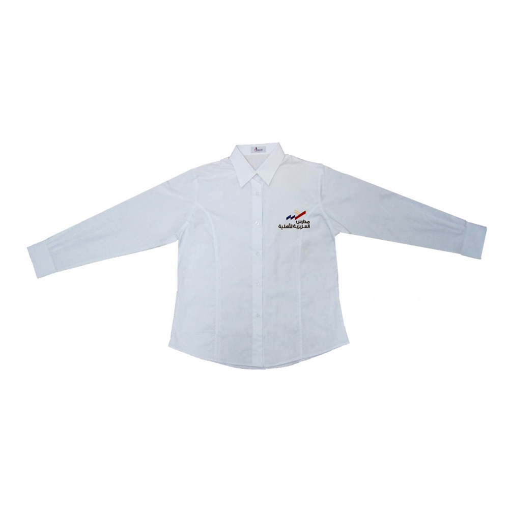 School Shirt For Girls, White