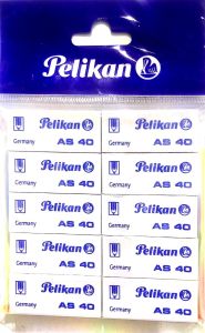 Pelikan Al40 Eraser 10pcs Pouch