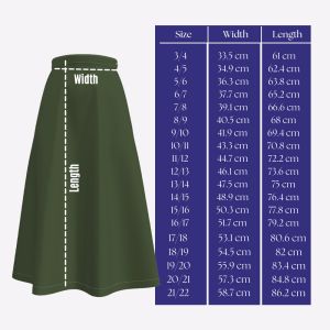  School Skirt for Girls, Olive 