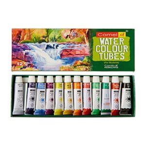 Camlin Student Water Colour Pack of 12 assorted colours x 5ml tubes