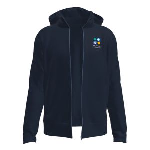 Sports Hoodie with Zippers, Blue