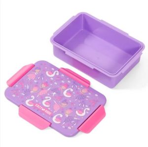 Eazy Kids Lunch Box, Tropical  - Purple, 850ml