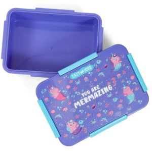 Eazy Kids Lunch Box, Mermaid  - Purple, 850ml
