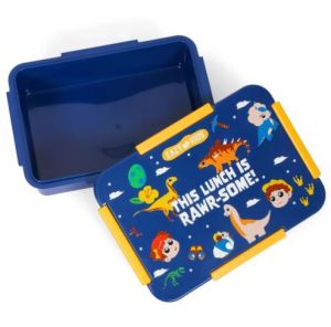 Eazy Kids Lunch Box, T-Rex  - Blue, 850ml