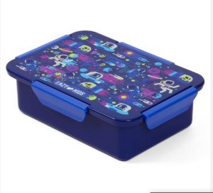 Eazy Kids Lunch Box, Astronauts  - Blue, 850ml