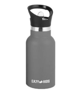 Eazy Kids Stainless Steel Water Bottle 350ml - Grey