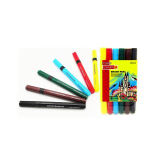 Camlin Brush Pen Set of 6 Astd Colours 