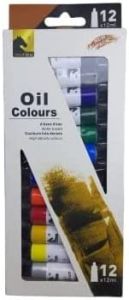 Y-1386 Set of 12 Colors Oil Tubes
