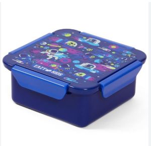 Eazy Kids Lunch Box, Astronauts  - Blue, 650ml