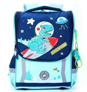 Eazy Kids School Bag Dino in Space - Green