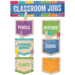 Upcycle Style Classroom Jobs Mini Bulletin Board CTP-0600
