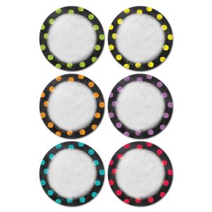Chalk It Up! Dots on Chalkboard 3" Designer Cut-Outs CTP-0831