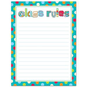 Dots on Turquoise Class Rules CTP-0978