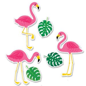 Palm Paradise Flamingo Fun 6 Inch Designer Cut-Outs CTP-10225