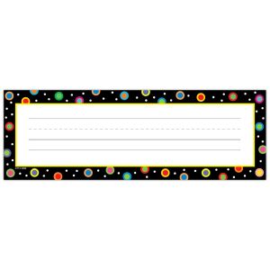 Dots on Black Name Plates CTP-4499