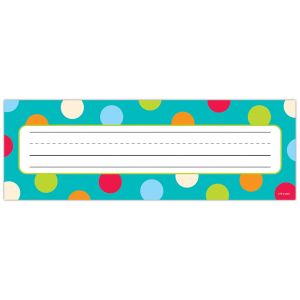 Dots on Turquoise Name Plates CTP-4521
