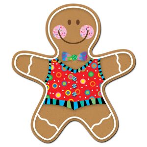 Gingerbread Man 6" Designer Cut-Outs CTP-5889