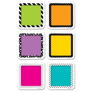 Bold & Bright Colorful Cards 3" Designer Cut-Outs CTP-6350