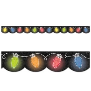 Holiday Lights in Chalk Border CTP-6808
