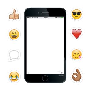Emoji Smartphone 6" Designer Cut-Outs CTP-8218