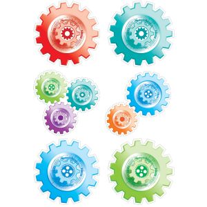 Gears 6" Designer Cut-Outs CTP-8222