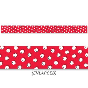 Doodle Dots on Red Border CTP-8489