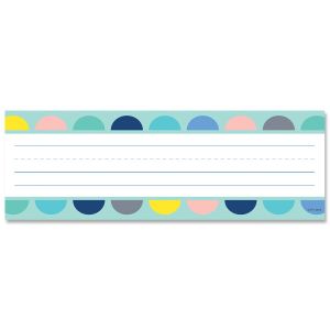 Calm & Cool Half-Dots on Turquoise Name Plates CTP-8599