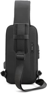 Waterproof Anti Theft Designer Unisex Travel Crossbody Sling Bag Chest Pack with USB charging single shoulder crossbody bag