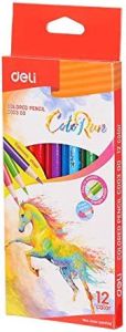 Deli Colored Pencil lead for smooth coloring,12-color 