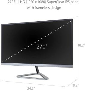 ViewSonic Monitor with Frameless Bezel Panel - 27 Inches- VX2776-SH