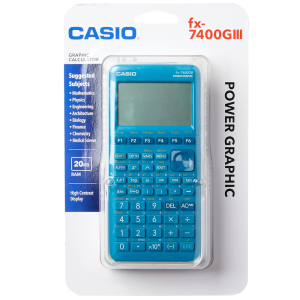 Casio Calculator (FX-7400GIII-S-DT) Scientific, Blue