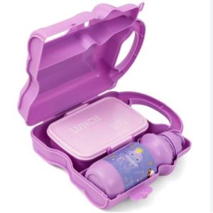 Eazy Kids Lunch Box wt Bottle - Purple