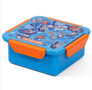 Eazy Kids Lunch Box, Soccer  - Blue, 650ml