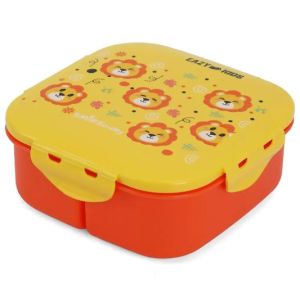 صندوق غداء بينتو سكوير من إيزي كيدز - أصفر نمر