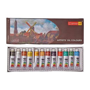 Camel Artists Oil Colours ( Pack of 12 Assorted * 9ml tube )