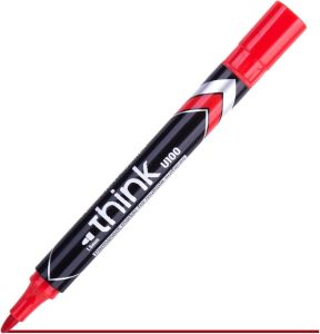 Deli Think 1.5 mm Permanent Marker, Red