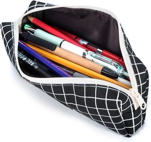 حقيبة أقلام إيزي كيدز - سوداء منقوشة
